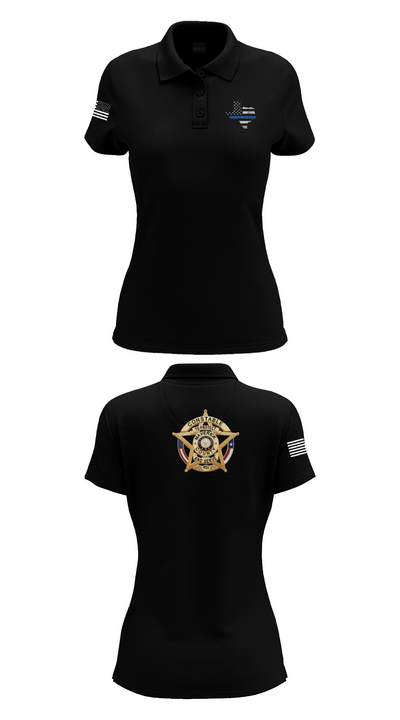 Maverick County Constable PCT 4 23255361 Women's Short Sleeve Performance Polo  - 33