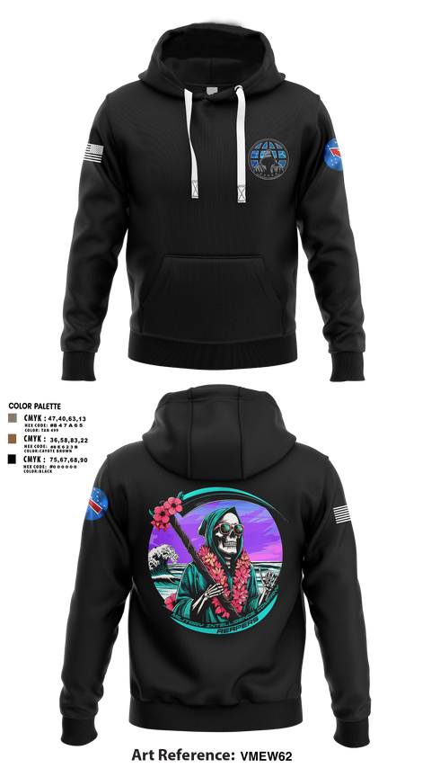 Hoodie, REAPERS, FT SHAFTER, , Teamtime, Team time, sublimation, custom sports apparel, team uniforms, spirit wear, spiritwear, sports uniforms, custom shirts, team store, custom team store, fundraiser sports, apparel fundraiser