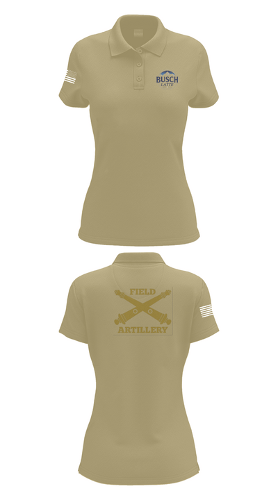 Busch Latte 70590325 Women's Short Sleeve Performance Polo  - 95