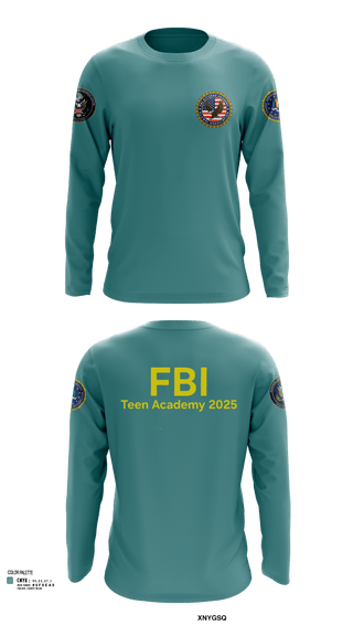 Long Sleeve Performance Shirt, FBI Citizens Academy, , Teamtime, Team time, sublimation, custom sports apparel, team uniforms, spirit wear, spiritwear, sports uniforms, custom shirts, team store, custom team store, fundraiser sports, apparel fundraiser