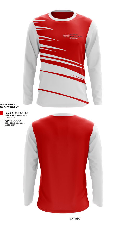 Long Sleeve Performance Shirt, Monroe High School Bowling, Bowling, Teamtime, Team time, sublimation, custom sports apparel, team uniforms, spirit wear, spiritwear, sports uniforms, custom shirts, team store, custom team store, fundraiser sports, apparel fundraiser