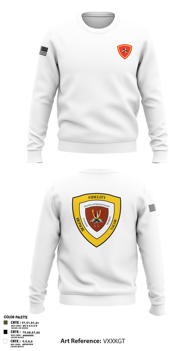 HQBN 3D MARDIV 36119636 Crew Neck Sweatshirt - 2