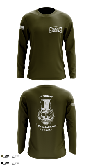 Long Sleeve Performance Shirt, APSU RANGER CHALLENGE, Army, Teamtime, Team time, sublimation, custom sports apparel, team uniforms, spirit wear, spiritwear, sports uniforms, custom shirts, team store, custom team store, fundraiser sports, apparel fundraiser