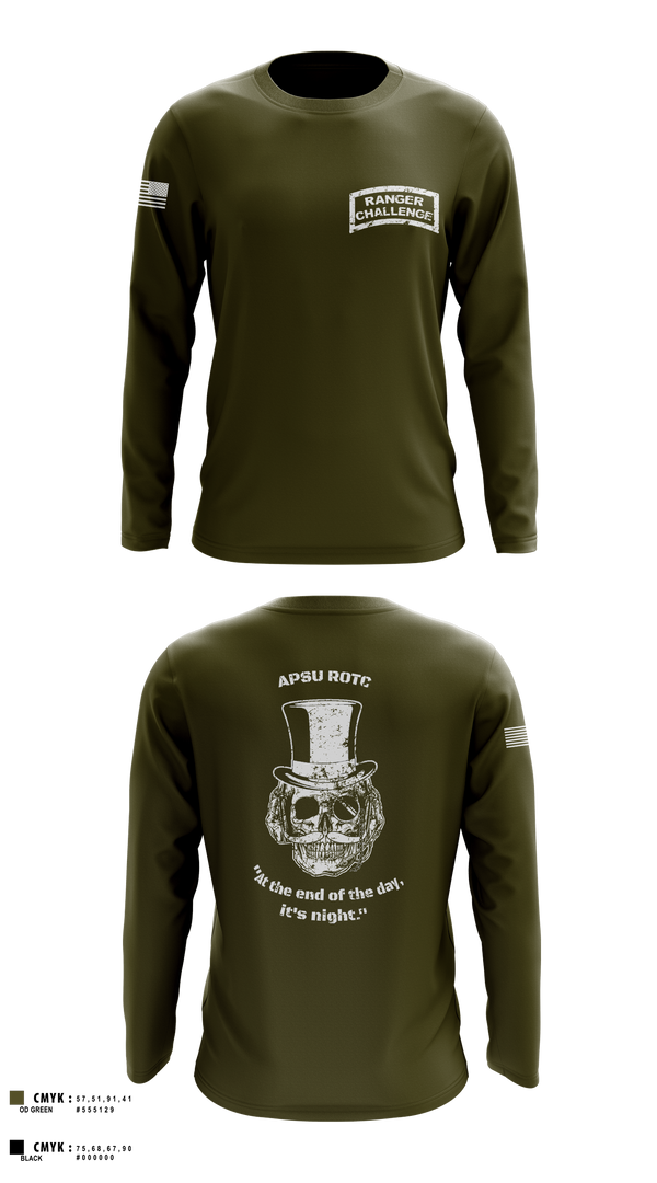 Long Sleeve Performance Shirt, APSU RANGER CHALLENGE, Army, Teamtime, Team time, sublimation, custom sports apparel, team uniforms, spirit wear, spiritwear, sports uniforms, custom shirts, team store, custom team store, fundraiser sports, apparel fundraiser