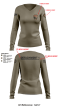 Detachment 1 27221981 Women's Long Sleeve V-neck Shirt - 27