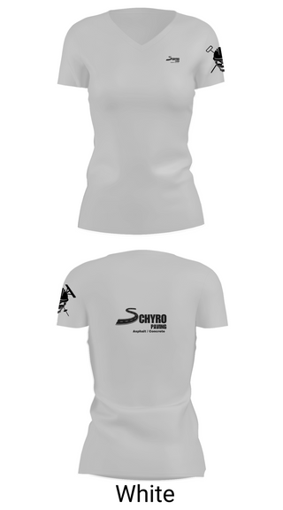 Womens Short Sleeve Vneck Shirt, Schyro paving, , Teamtime, Team time, sublimation, custom sports apparel, team uniforms, spirit wear, spiritwear, sports uniforms, custom shirts, team store, custom team store, fundraiser sports, apparel fundraiser