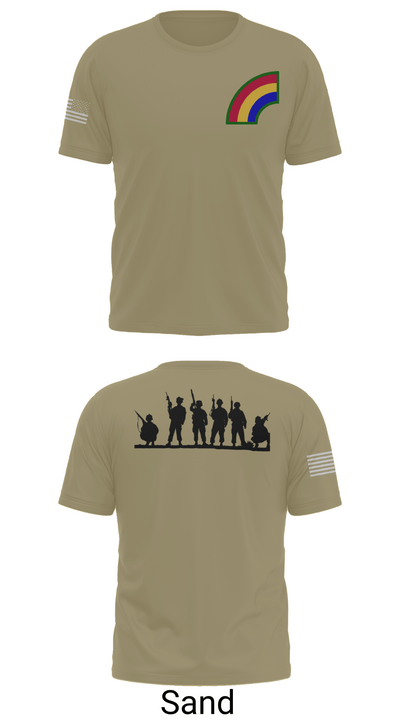 42ND Infantry Division 74550068 Old School Cotton Feel Shirt - 90