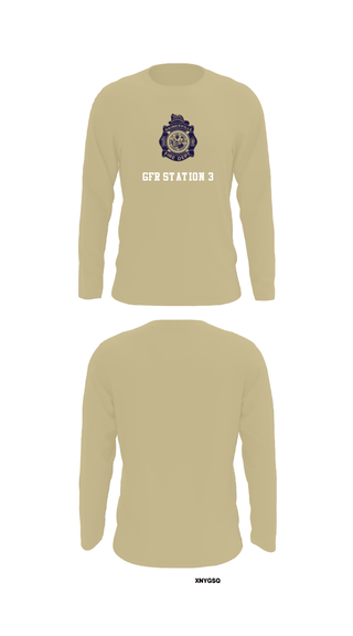 Long Sleeve Performance Shirt, GFR Station 3, Fire Department, Teamtime, Team time, sublimation, custom sports apparel, team uniforms, spirit wear, spiritwear, sports uniforms, custom shirts, team store, custom team store, fundraiser sports, apparel fundraiser