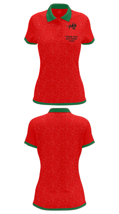 Proviso West High School Track 1287016 Women's Short Sleeve Performance Polo  - 32