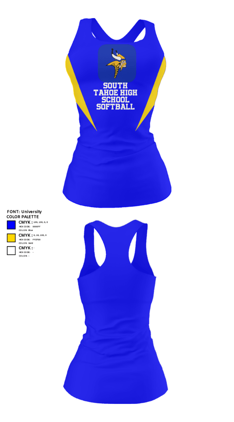 Tank Top, South Tahoe High School Softball, Softball, Teamtime, Team time, sublimation, custom sports apparel, team uniforms, spirit wear, spiritwear, sports uniforms, custom shirts, team store, custom team store, fundraiser sports, apparel fundraiser