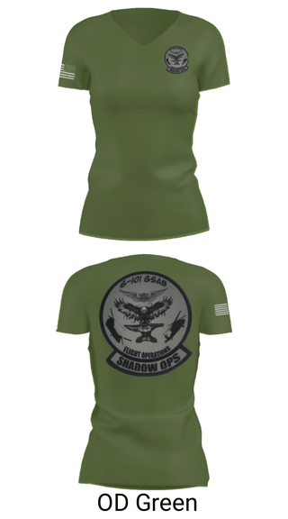 Women's Short Sleeve Vneck Shirt, Iron Eagle Shadow Ops, Army, Teamtime, Team time, sublimation, custom sports apparel, team uniforms, spirit wear, spiritwear, sports uniforms, custom shirts, team store, custom team store, fundraiser sports, apparel fundraiser