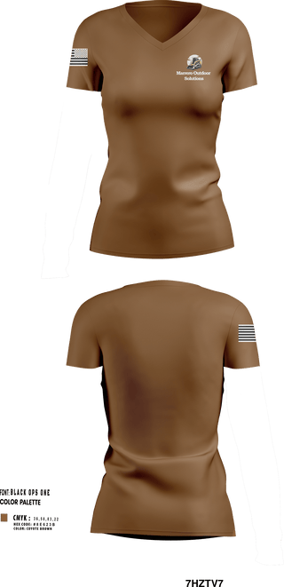 Womens Short Sleeve Vneck Shirt, Marrero Outdoor Solutions, , Teamtime, Team time, sublimation, custom sports apparel, team uniforms, spirit wear, spiritwear, sports uniforms, custom shirts, team store, custom team store, fundraiser sports, apparel fundraiser
