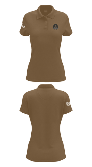 Womens Short Sleeve Performance Polo, DTO, Army, Teamtime, Team time, sublimation, custom sports apparel, team uniforms, spirit wear, spiritwear, sports uniforms, custom shirts, team store, custom team store, fundraiser sports, apparel fundraiser