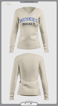 HOWARD COUNTY YOUTH HOCKEY CLUB 22258826 Women's Long Sleeve V-neck Shirt - 9