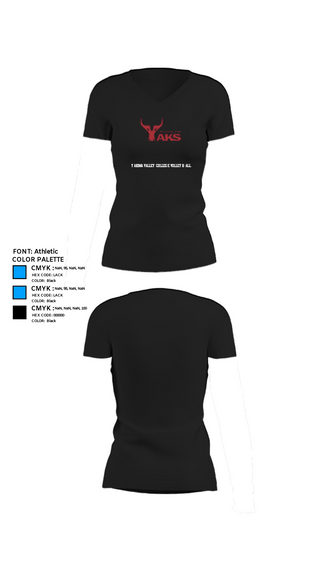 Womens Short Sleeve Vneck Shirt, Yakima Valley College Volleyball, Women's Volleyball, Teamtime, Team time, sublimation, custom sports apparel, team uniforms, spirit wear, spiritwear, sports uniforms, custom shirts, team store, custom team store, fundraiser sports, apparel fundraiser