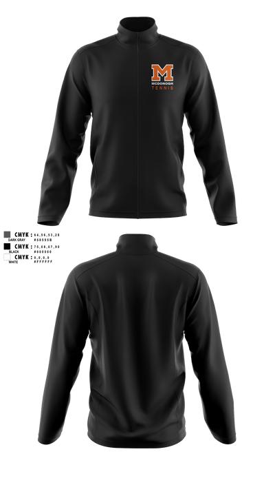 Girls Tennis McDonogh School 72297227 Fleece Jacket - 3
