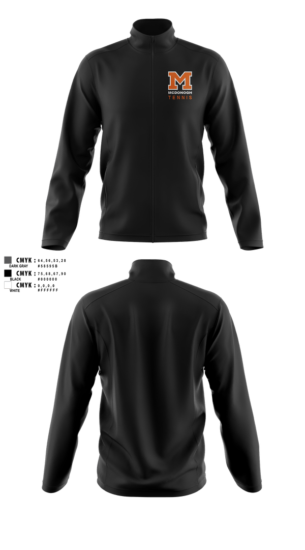 Fleece Jacket, Girls Tennis McDonogh School, Tennis, Teamtime, Team time, sublimation, custom sports apparel, team uniforms, spirit wear, spiritwear, sports uniforms, custom shirts, team store, custom team store, fundraiser sports, apparel fundraiser
