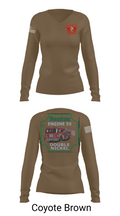 Boston Fire Department Engine 55 92329378 Women's Long Sleeve V-neck Shirt -1 17
