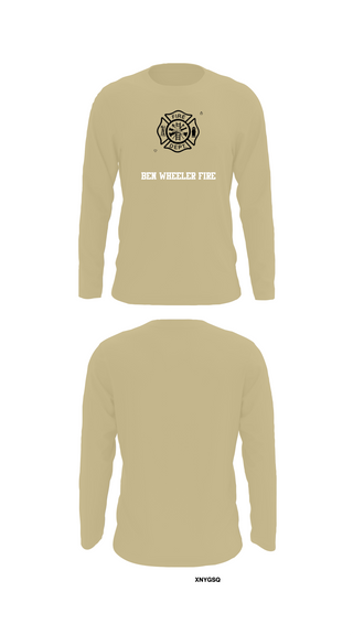 Long Sleeve Performance Shirt, Ben Wheeler Fire, Fire Department, Teamtime, Team time, sublimation, custom sports apparel, team uniforms, spirit wear, spiritwear, sports uniforms, custom shirts, team store, custom team store, fundraiser sports, apparel fundraiser