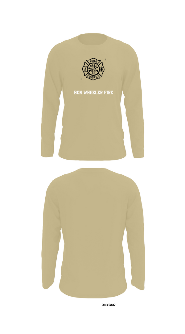 Long Sleeve Performance Shirt, Ben Wheeler Fire, Fire Department, Teamtime, Team time, sublimation, custom sports apparel, team uniforms, spirit wear, spiritwear, sports uniforms, custom shirts, team store, custom team store, fundraiser sports, apparel fundraiser