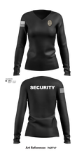 IMMUNE Security Defense Agency 11960591 Women's Long Sleeve V-neck Shirt - 40