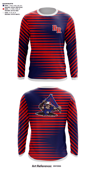 Long Sleeve Performance Shirt, Rudder Middle School Soccer, Men's Soccer, Teamtime, Team time, sublimation, custom sports apparel, team uniforms, spirit wear, spiritwear, sports uniforms, custom shirts, team store, custom team store, fundraiser sports, apparel fundraiser