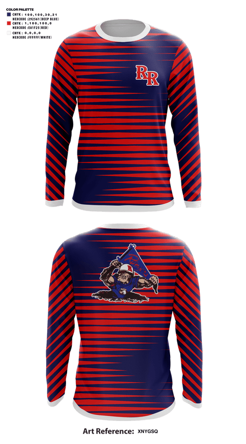 Long Sleeve Performance Shirt, Rudder Middle School Soccer, Men's Soccer, Teamtime, Team time, sublimation, custom sports apparel, team uniforms, spirit wear, spiritwear, sports uniforms, custom shirts, team store, custom team store, fundraiser sports, apparel fundraiser