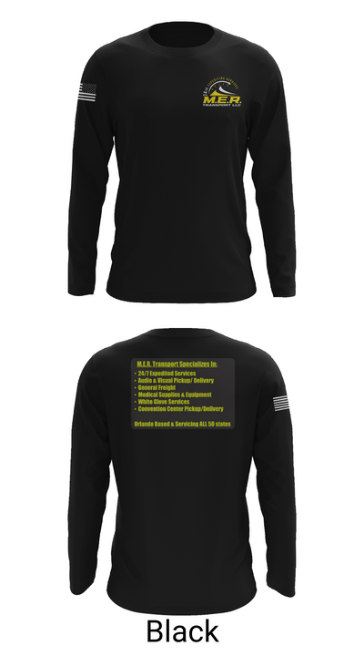 M.E.R. TRANSPORT LLC 858863 Long Sleeve Performance Shirt 26