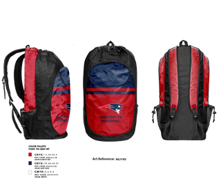 Gear Bag, May-Port CG High School Basketball, Men's Basketball, Teamtime, Team time, sublimation, custom sports apparel, team uniforms, spirit wear, spiritwear, sports uniforms, custom shirts, team store, custom team store, fundraiser sports, apparel fundraiser