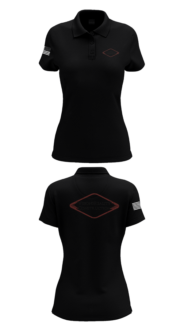 Womens Short Sleeve Performance Polo, Vision2Reality, , Teamtime, Team time, sublimation, custom sports apparel, team uniforms, spirit wear, spiritwear, sports uniforms, custom shirts, team store, custom team store, fundraiser sports, apparel fundraiser