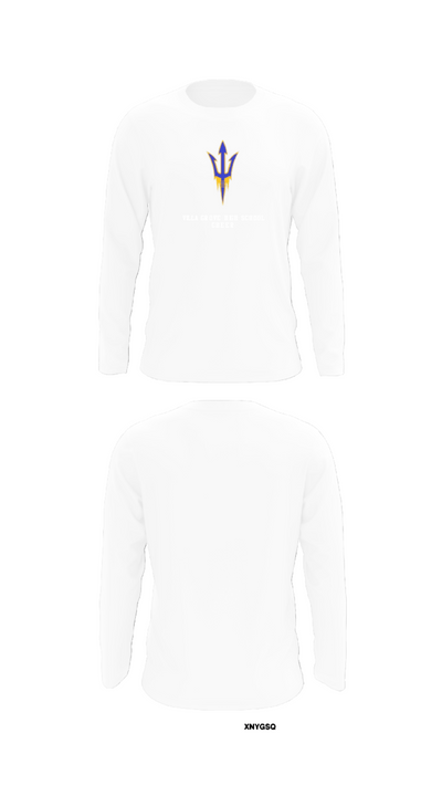 Villa Grove High School Cheer 92409142 Long Sleeve Performance Shirt - 8
