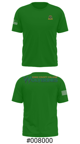 Short Sleeve Performance Shirt, Essex County College Track and Field, Track & Field, Teamtime, Team time, sublimation, custom sports apparel, team uniforms, spirit wear, spiritwear, sports uniforms, custom shirts, team store, custom team store, fundraiser sports, apparel fundraiser
