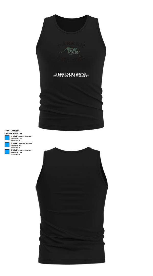 Tank Top, Francis W Parker Charter Essential School Cross Country, Cross Country, Teamtime, Team time, sublimation, custom sports apparel, team uniforms, spirit wear, spiritwear, sports uniforms, custom shirts, team store, custom team store, fundraiser sports, apparel fundraiser