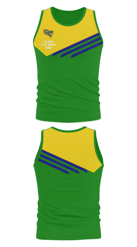 Tank Top, Grayson High School Track, Track & Field, Teamtime, Team time, sublimation, custom sports apparel, team uniforms, spirit wear, spiritwear, sports uniforms, custom shirts, team store, custom team store, fundraiser sports, apparel fundraiser