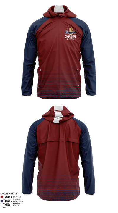 Newman International Academy at Gibbins Senior High School Soccer 64849568 Windbreaker - 1