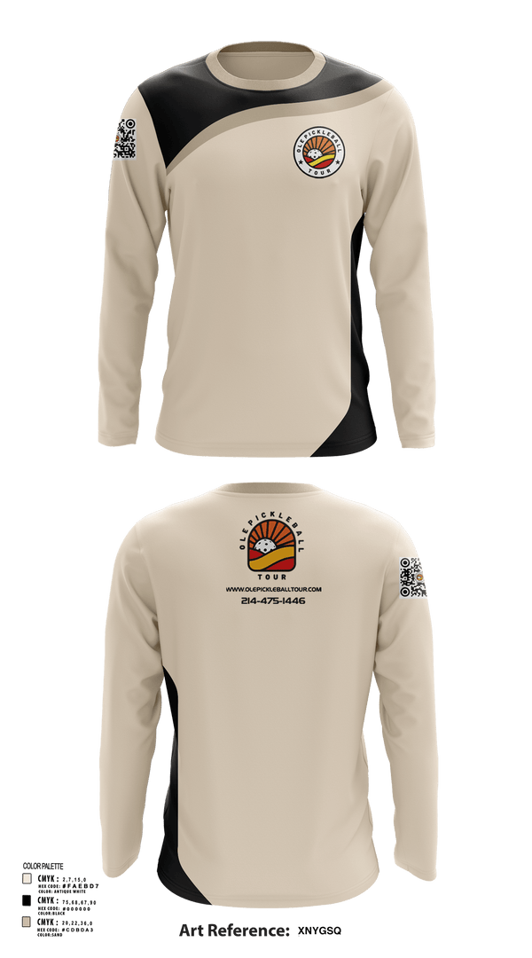 Long Sleeve Performance Shirt, Ole Pickleball Tour, , Teamtime, Team time, sublimation, custom sports apparel, team uniforms, spirit wear, spiritwear, sports uniforms, custom shirts, team store, custom team store, fundraiser sports, apparel fundraiser