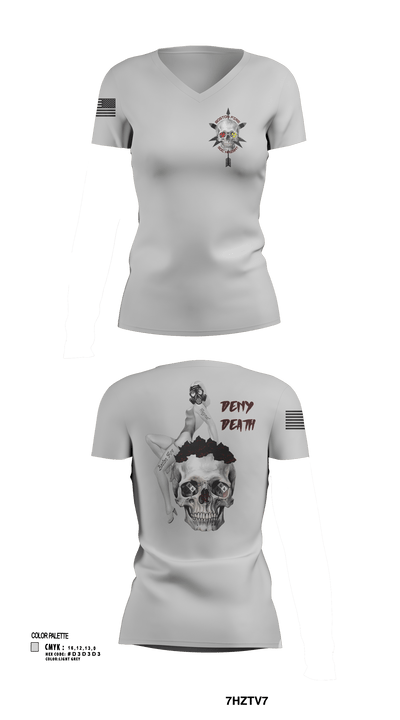Boston FD HM/ WMD 15642314 Women's Short Sleeve V-neck Shirt - 117