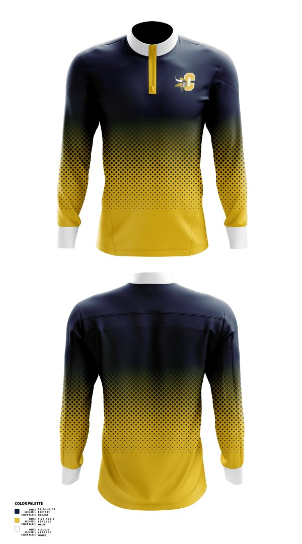 Quarter Zip Jacket, Walled Lake Central Gymnastics, Spirit Store, Teamtime, Team time, sublimation, custom sports apparel, team uniforms, spirit wear, spiritwear, sports uniforms, custom shirts, team store, custom team store, fundraiser sports, apparel fundraiser
