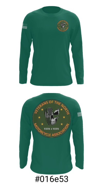 Veterans of the North 96790604 Long Sleeve Performance Shirt - 18