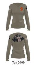 A Battery, 4-133 FAR-AMMO 67578556 Women's Long Sleeve V-neck Shirt - 49