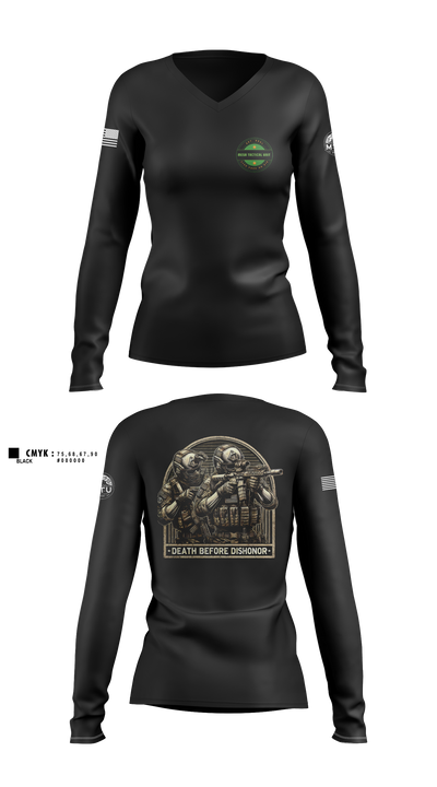 MTU 34745441 Women's Long Sleeve V-neck Shirt - 2