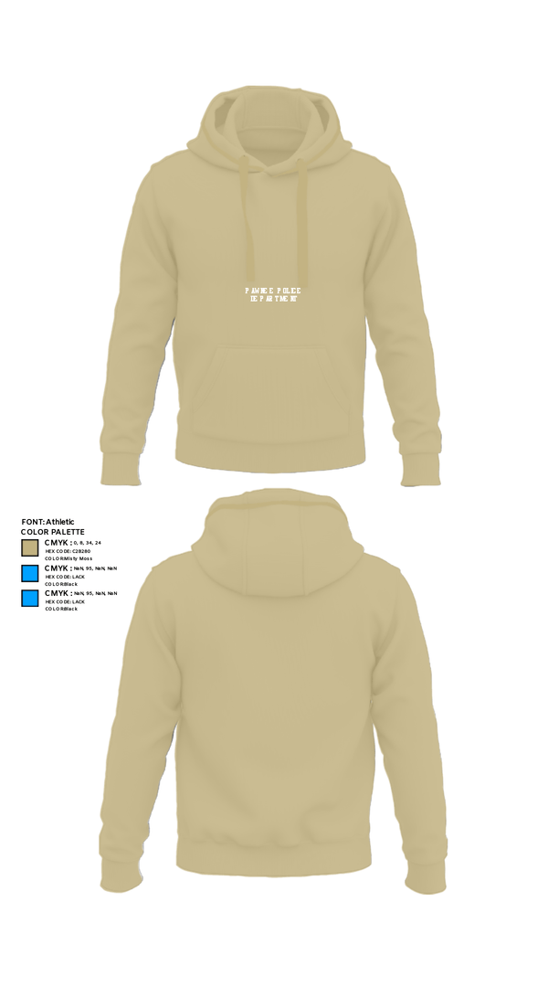Hoodie, Pawnee Police Department, Police, Teamtime, Team time, sublimation, custom sports apparel, team uniforms, spirit wear, spiritwear, sports uniforms, custom shirts, team store, custom team store, fundraiser sports, apparel fundraiser