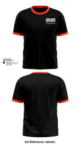 Short Sleeve Performance Shirt, Live Safe New Mexico, , Teamtime, Team time, sublimation, custom sports apparel, team uniforms, spirit wear, spiritwear, sports uniforms, custom shirts, team store, custom team store, fundraiser sports, apparel fundraiser