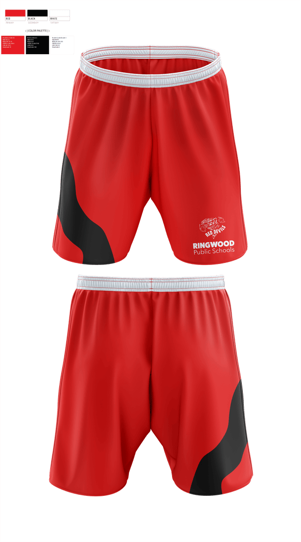 Athletic Shorts With Pockets, Ringwood High School Band, Spirit Store, Teamtime, Team time, sublimation, custom sports apparel, team uniforms, spirit wear, spiritwear, sports uniforms, custom shirts, team store, custom team store, fundraiser sports, apparel fundraiser