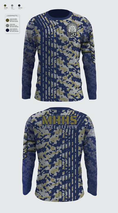 Mohawk Hudson Humane Society, Law Enforcement Division 82748774 Long Sleeve Performance Shirt - 3