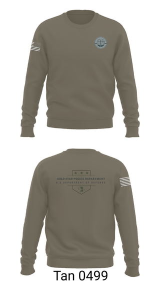 Crew Neck Sweatshirt, GOLD STAR POLICE DEPARTMENT, , Teamtime, Team time, sublimation, custom sports apparel, team uniforms, spirit wear, spiritwear, sports uniforms, custom shirts, team store, custom team store, fundraiser sports, apparel fundraiser