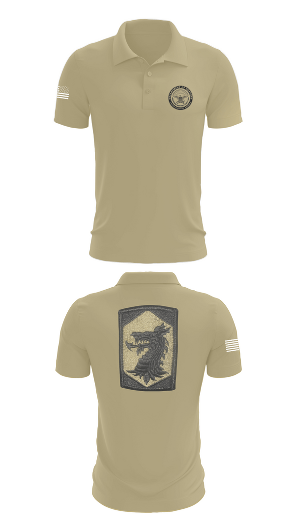 Short Sleeve Performance Polo, 445 Chemical Company, National Guard, Teamtime, Team time, sublimation, custom sports apparel, team uniforms, spirit wear, spiritwear, sports uniforms, custom shirts, team store, custom team store, fundraiser sports, apparel fundraiser