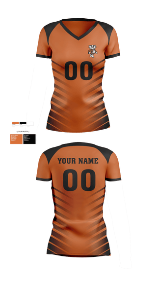 Womens Short Sleeve Vneck Shirt, Buckholts High School Volleyball, Women's Volleyball, Teamtime, Team time, sublimation, custom sports apparel, team uniforms, spirit wear, spiritwear, sports uniforms, custom shirts, team store, custom team store, fundraiser sports, apparel fundraiser