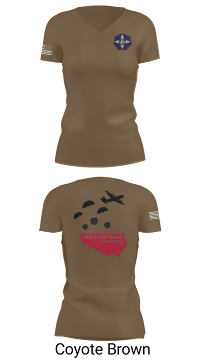 909th HR Company 6800651 Women's Short Sleeve V-neck Shirt - 8
