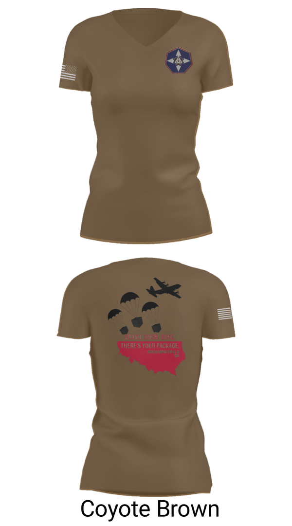 Women's Short Sleeve Vneck Shirt, 909th HR Company, Army, Teamtime, Team time, sublimation, custom sports apparel, team uniforms, spirit wear, spiritwear, sports uniforms, custom shirts, team store, custom team store, fundraiser sports, apparel fundraiser